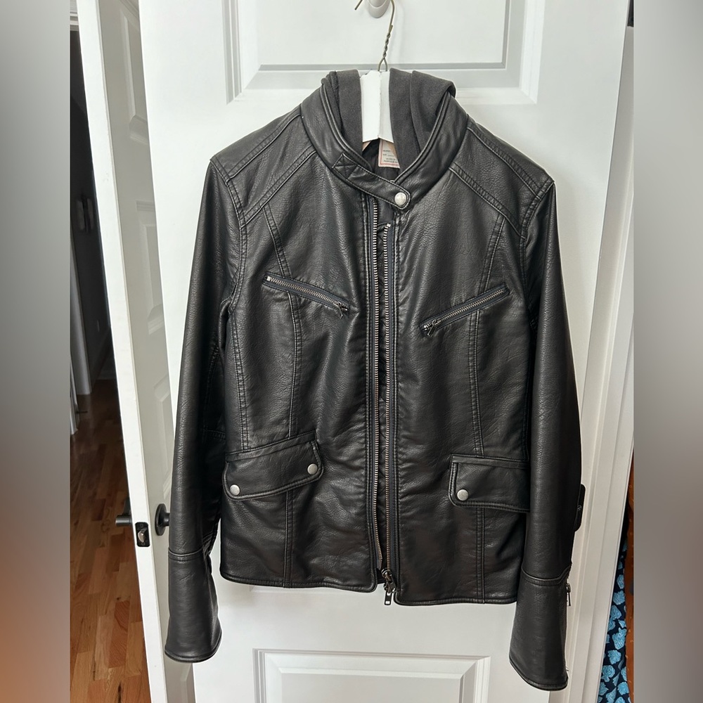 We the Free Vegan Leather Jacket size Large